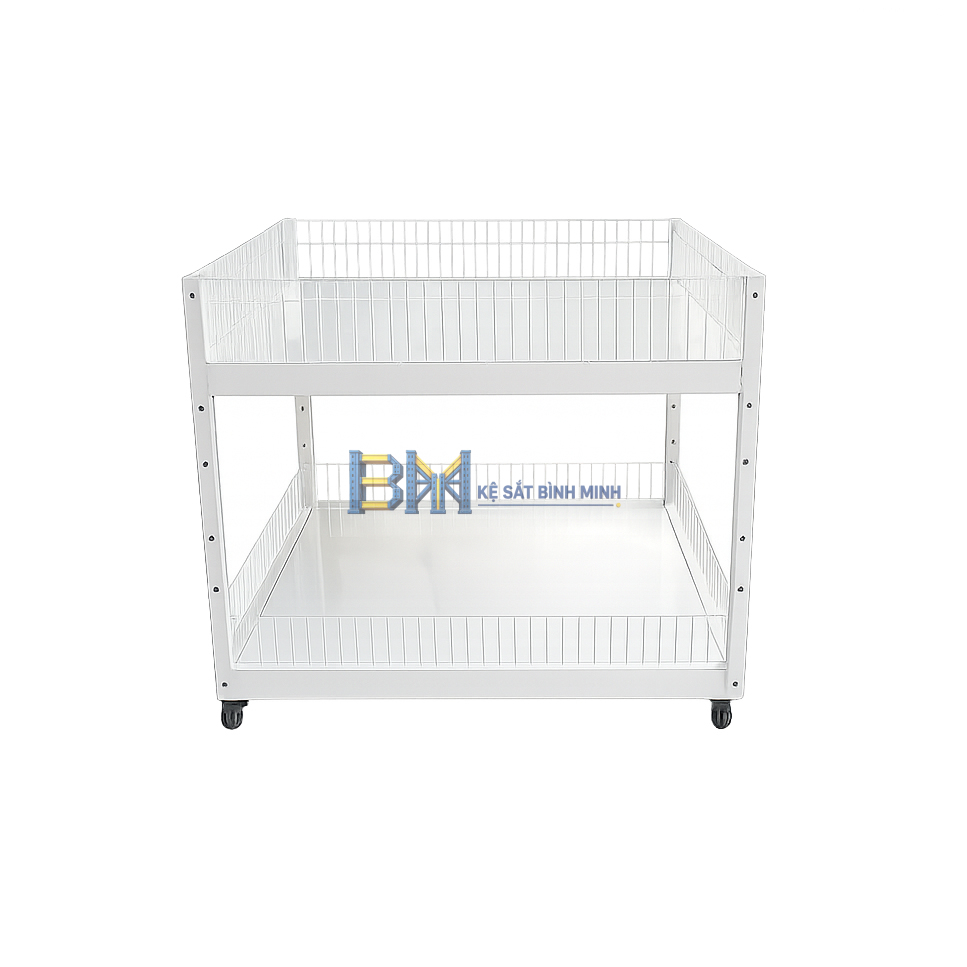 Kệ siêu thị vuông - 2 tầng và 3 tầng